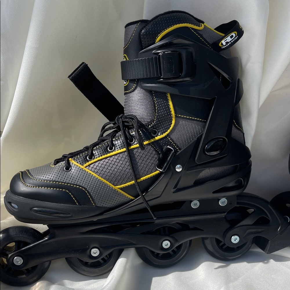 Lancer Black and Yellow Men's Athletic Inline Skates - Picture 4 of 9